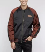 Harley Davidson 120th Anniversary Colorblocked Bomber Jacket