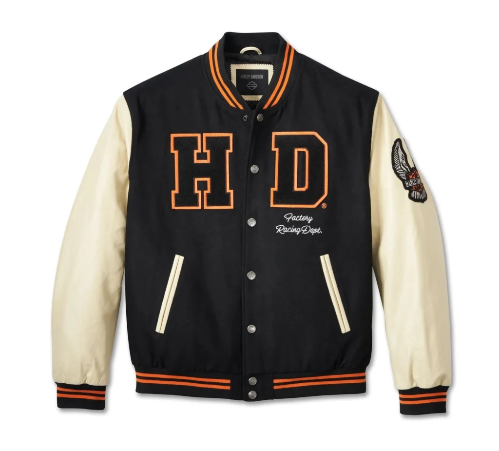 Harley Davidson 120th Anniversary Satin Varsity Jacket