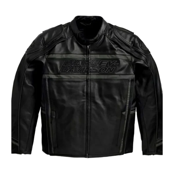 Harley Davidson Luminator 360 Black Leather Jacket