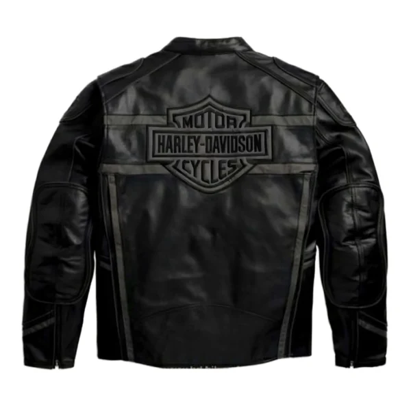 Harley Davidson Luminator 360 Black Leather Jacket