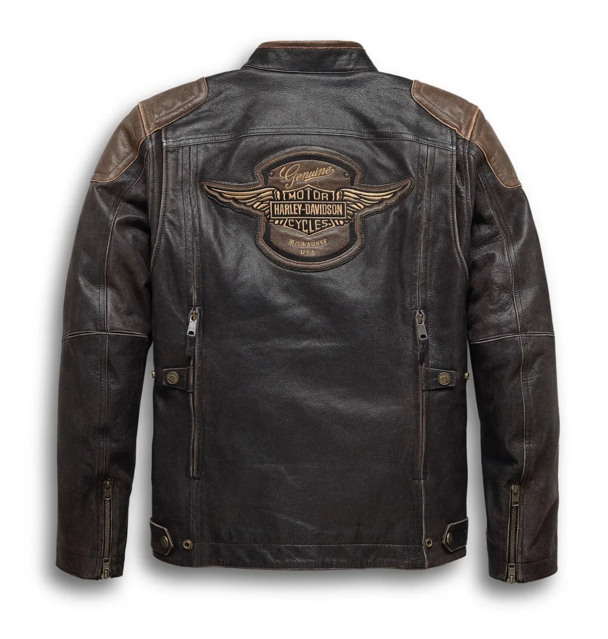 Harley Davidson Triple Vent System Trostel Leather Jacket