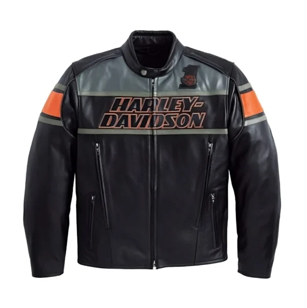 Harley Davidson Vintage Leather Biker Jacket