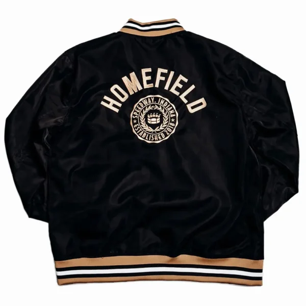 Homefield Brand Script Bomber Black Jackets