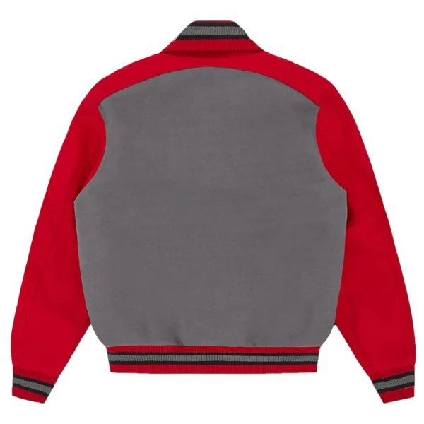 Icecream College Varsity Gray and Red Jackets