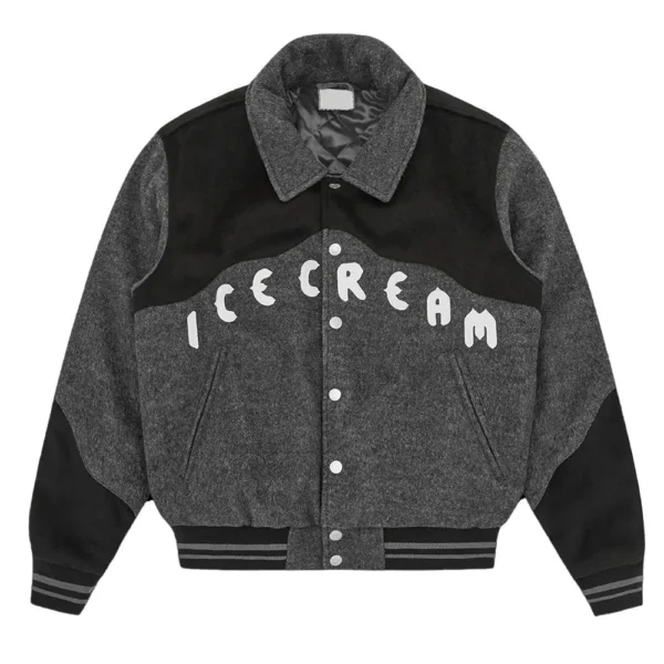 Icecream Western Gray Varsity Jacket