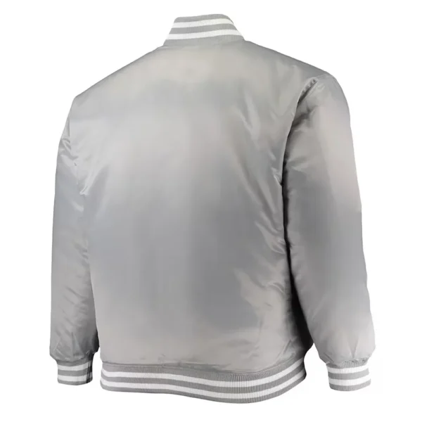 Indiana Hoosiers Gray Real Satin Jackets