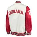 Indiana Hoosiers The Rookie White and Red Real Satin Jackets