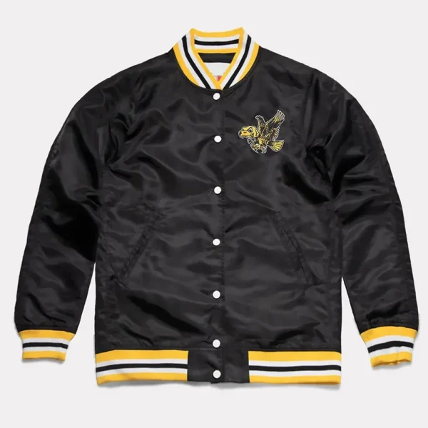 Iowa Hawkeyes Varsity Full-Button Real Satin Jacket