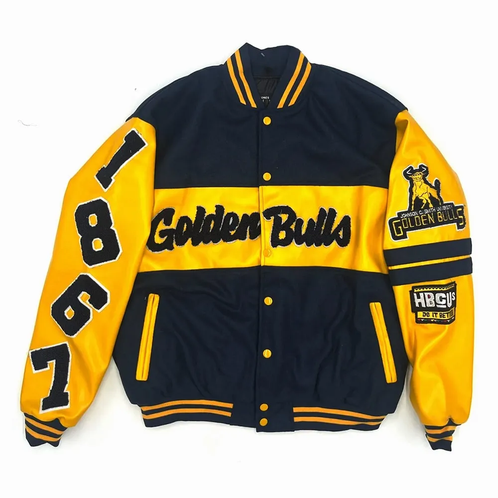 JCSU Golden Bulls Ole Skool Letterman Jacket