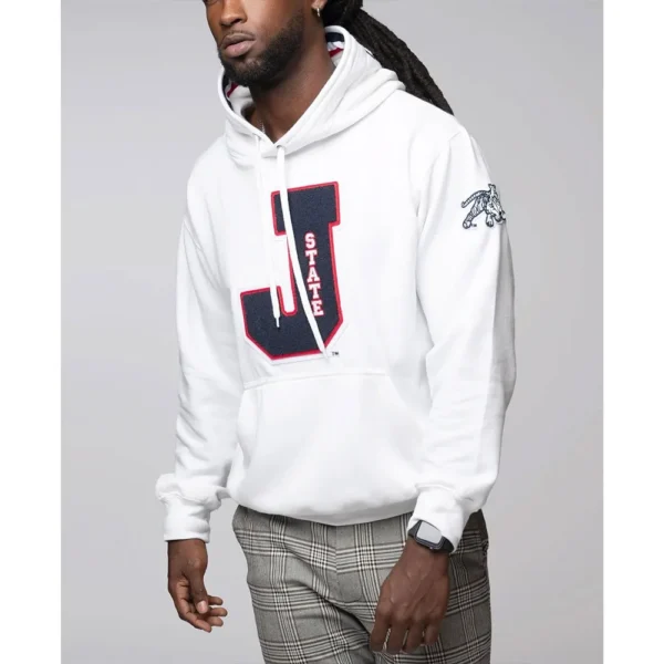 Jackson State Tigers Chenille Letterman Pullover Hoodie2