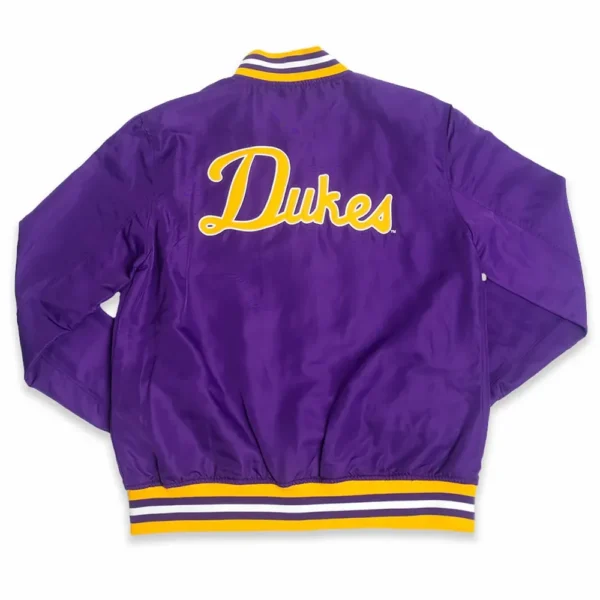 James Madison Dukes Script Purple Satin Jackets