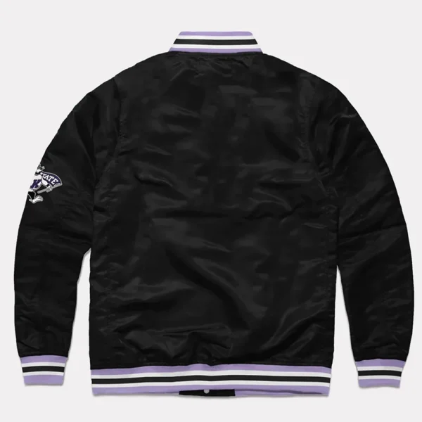 K-State Wildcats Script Black Satin Jackets