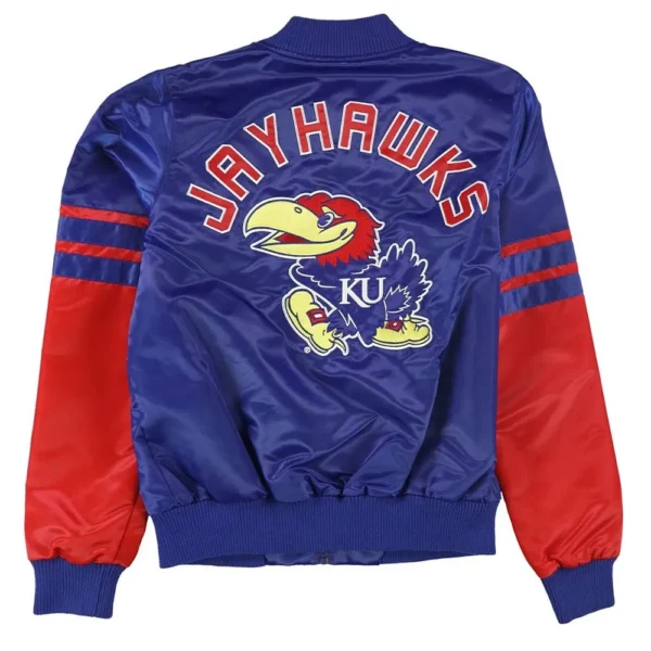 Kansas Jayhawks Blue and Red Bomber Jackets