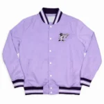 Kansas State Script Retro Light Purple Bomber Jacket