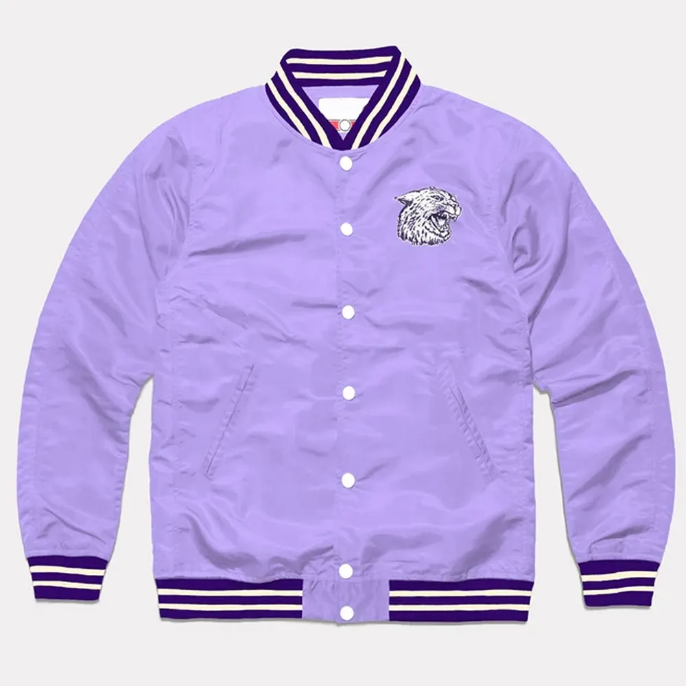 Kansas State Script Retro Light Purple Jacket