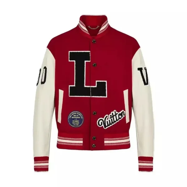 Louis Vuitton Dreaming Red Varsity Jacket