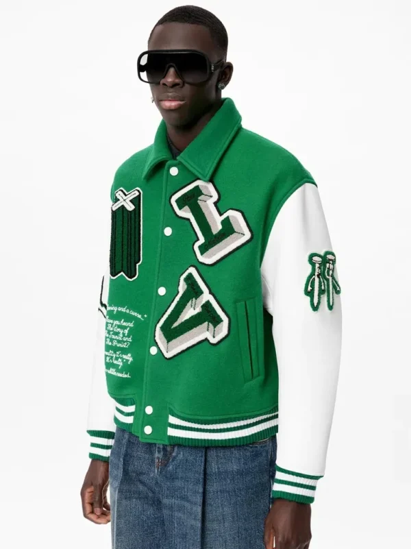 Louis Vuitton Green Varsity Jackets