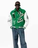 Louis Vuitton Green Varsity Letterman Jacket