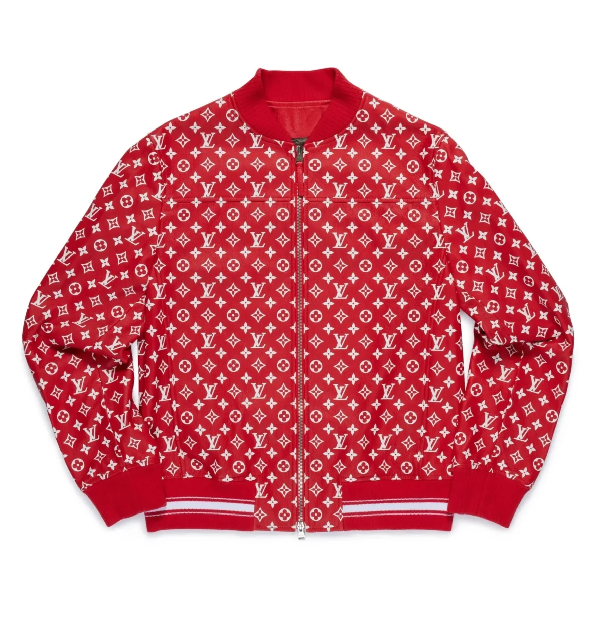 Louis Vuitton Supreme LV Baseball Varsity Jacket1