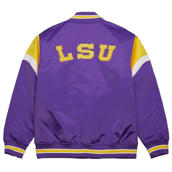 Louisiana State University Purple Heavyweight Real Satin Jackets