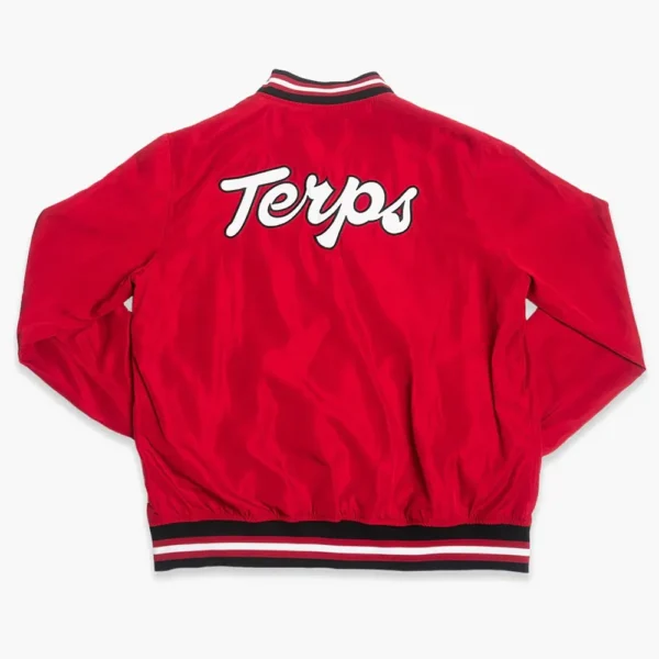 Maryland Terrapins Retro Terps Script Red Bomber Jackets