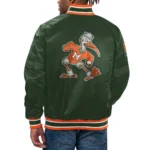 Miami Hurricanes Classic Varsity Real Satin Jacket2