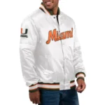 Miami Hurricanes Classic Varsity Real Satin Jacket3