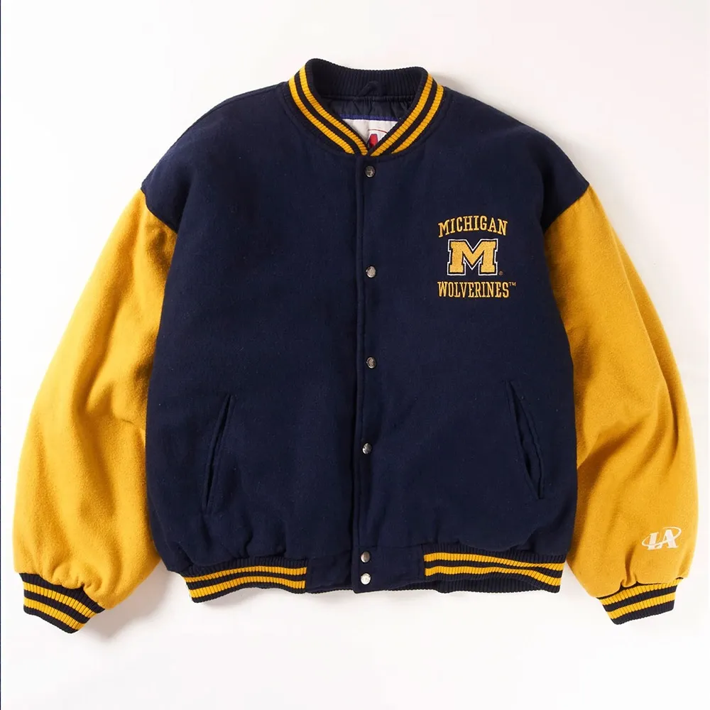 Michigan Wolverines Varsity Real Wool Jacket