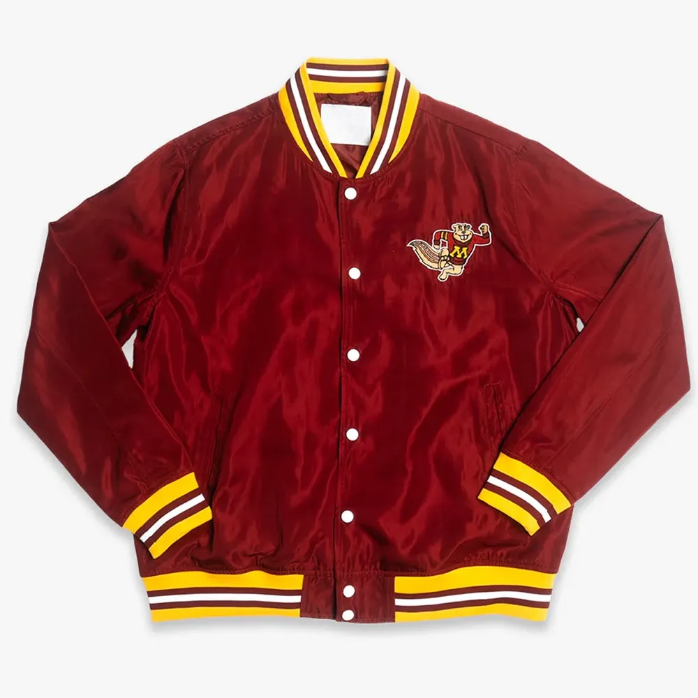 Minnesota Golden Gophers Script Burgundy Bomber Jacket