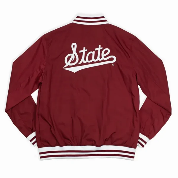 Mississippi State Script Retro Burgundy Bomber Jackets