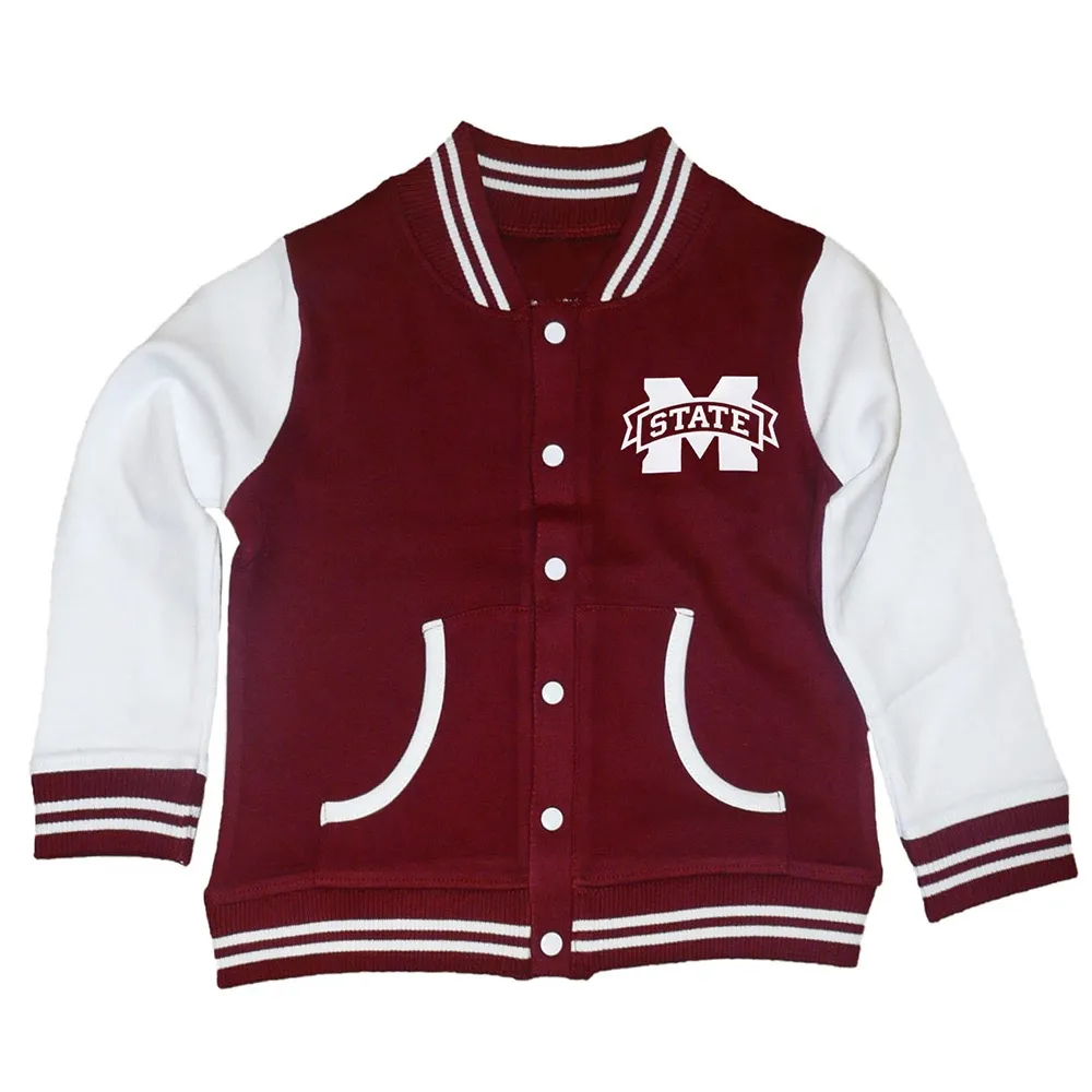 Mississippi State University Maroon Varsity Real Wool Jacket