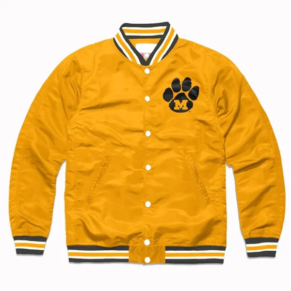 Missouri Tigers Gold Varsity Real Satin Gold Jacket