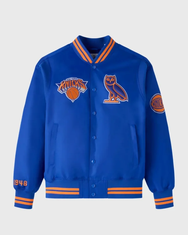 OVO X NBA New York Knicks Varsity Jacket