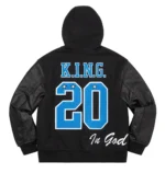 Supreme King Hooded Varsity Jacket2