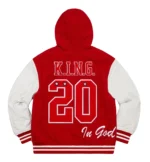 Supreme King Hooded Varsity Jacket5