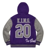 Supreme King Hooded Varsity Jacket8