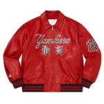 Supreme NY Yankees Varsity Leather Jacket