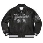 Supreme NY Yankees Varsity Leather Jacket3