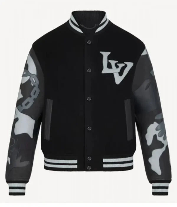 The Kid Laroi Wrong Camo Chains Lv Jacket