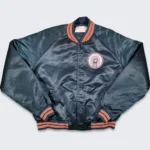 80s Illinois Ilini Bomber Real Satin Jacket