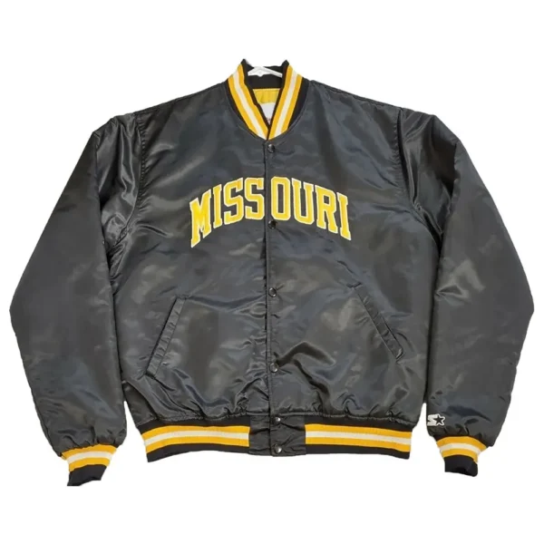 80s Missouri Tigers Real Satin Jacket