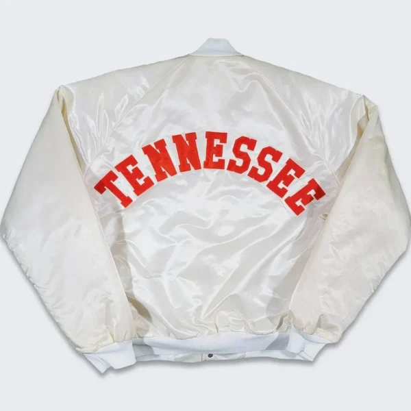 80s Tennessee Volunteers White Bomber Satin Jackets