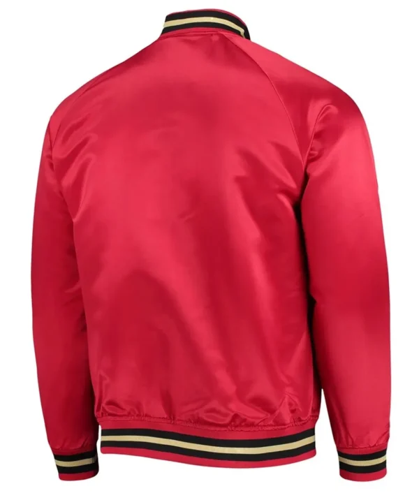 Atlanta United Gold Real Satin Jacket 4