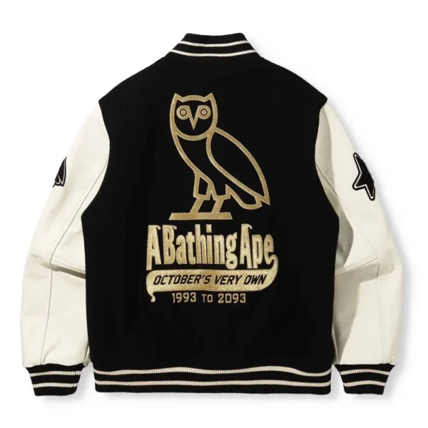 Bape X OVO Varsity Real Wool Jackets