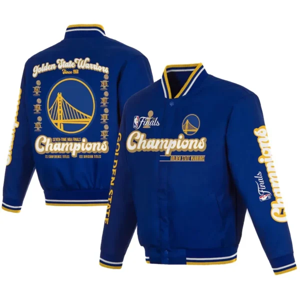 Golden State Warriors 2022 NBA Finals Champions Real Fleece Jacket