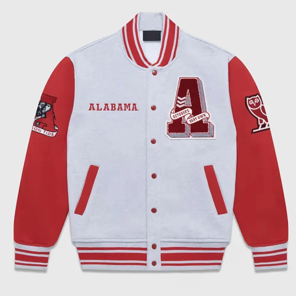 NCAA Alabama Crimson Tide OVO Varsity Real Fleece Jacket