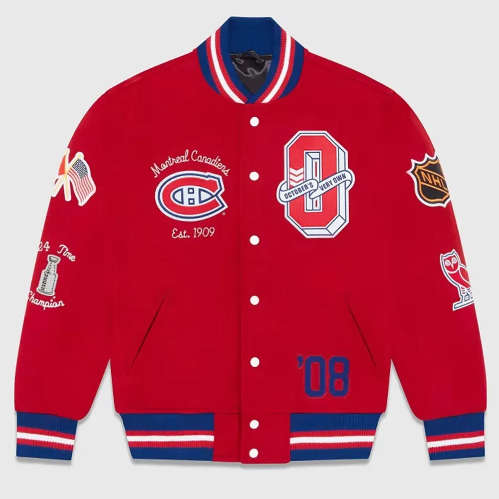 OVO Montreal Canadiens Varsity Real Wool Jacket