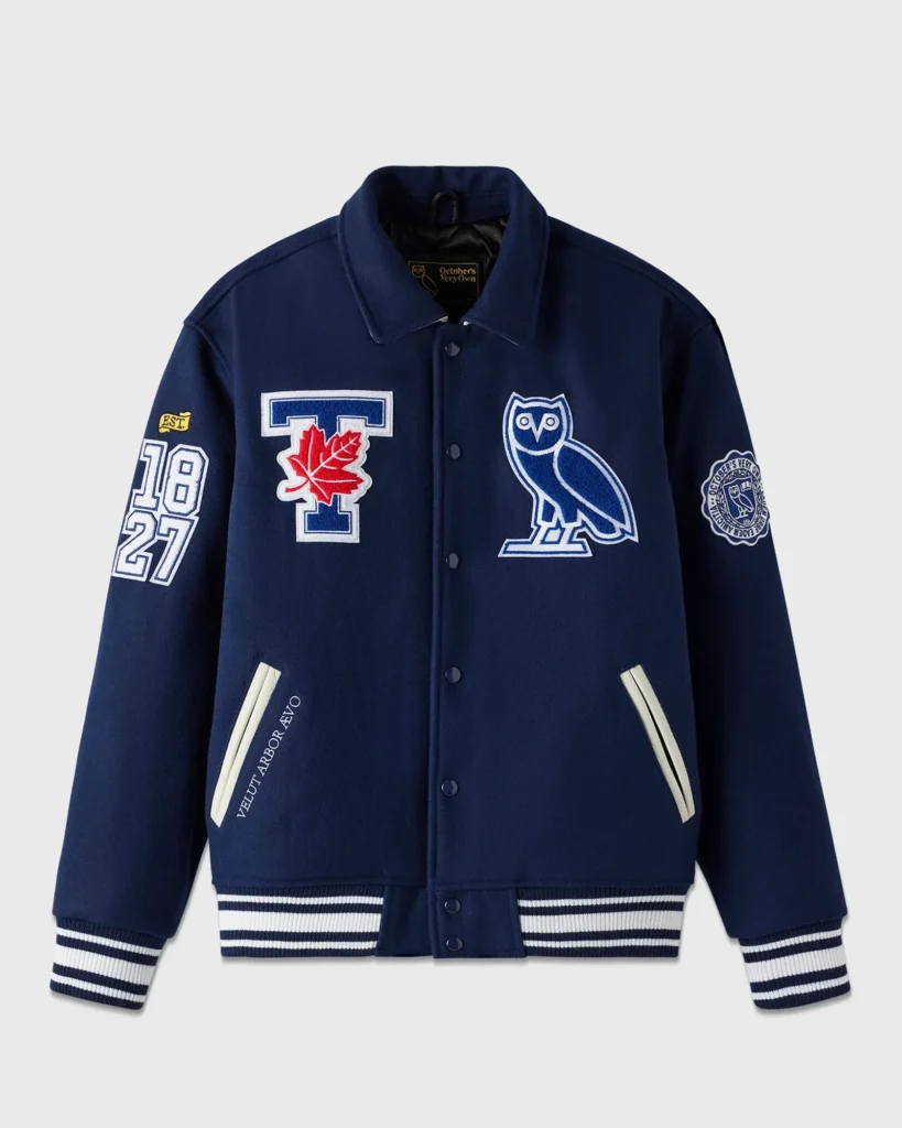 OVO Uoft Navy Campus Varsity Real Wool Jacket