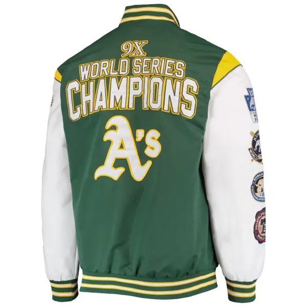 Oakland Athletics World series Champions Real Fleece Jacket