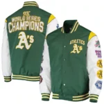 Oakland Athletics World series Champions Real Fleece Jacket